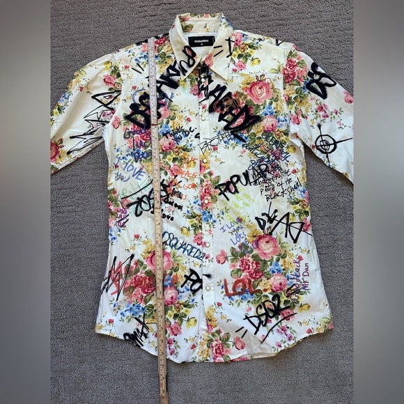 DSQUARED2 GRANNY'S BUNCH WESTERN MEN SHIRT - Picture 9 of 16